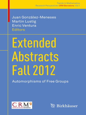cover image of Extended Abstracts Fall 2012